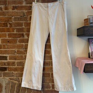 Vintage Y2K Marc Jacobs Womens Flare Chino Pant Size 6 White BootCut